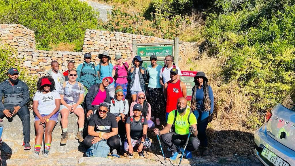 Imbizo group at Bailey's Kloof trailhead